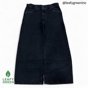 Levi's 94 Baggy Wide Leg Black Jeans us sz 34x30 Loose Fit Skate Y2K Massive Sil